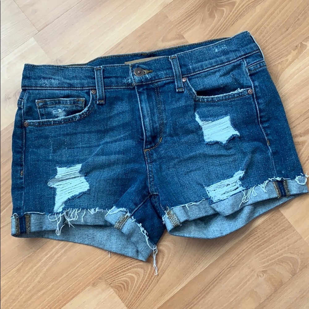Joe’s Jean Shorts, rolled hem, distressed